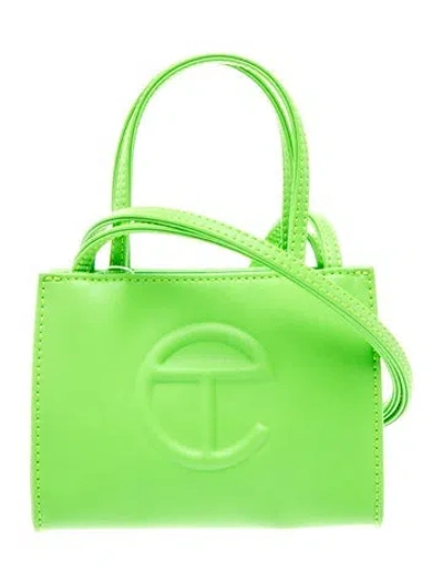 Pre-owned Telfar Vegan Leather Shoulder Bag Small W/ Tags In Green
