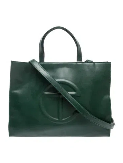 Pre-owned Telfar Vegan Leather Shoulder Bag W/ Tags In Green
