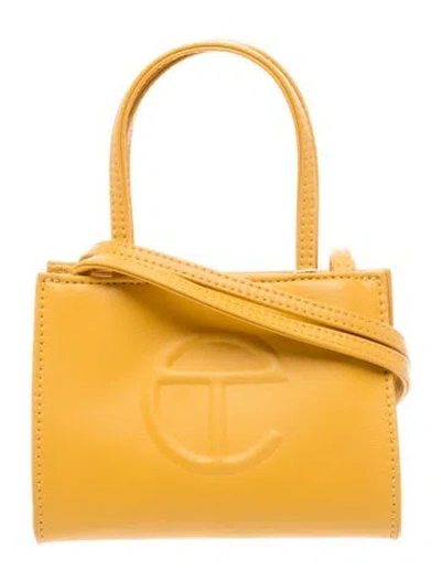 Pre-owned Telfar Vegan Leather Shoulder Bag In Yellow