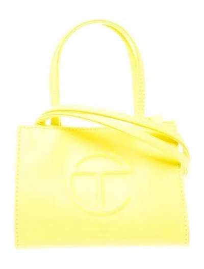 Pre-owned Telfar Vegan Leather Shoulder Bag In Yellow