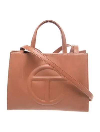 Pre-owned Telfar Vegan Leather Tote Medium In Brown
