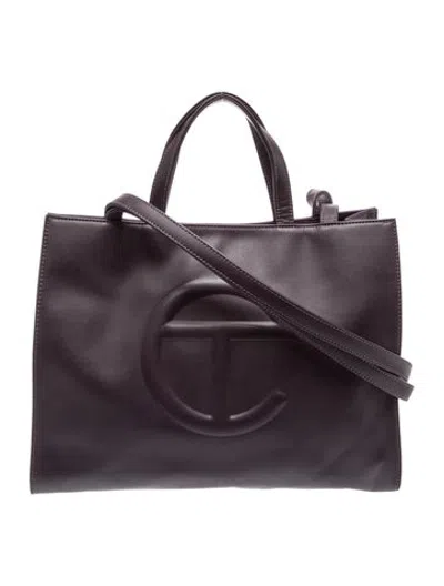 Pre-owned Telfar Vegan Leather Tote Medium In Purple