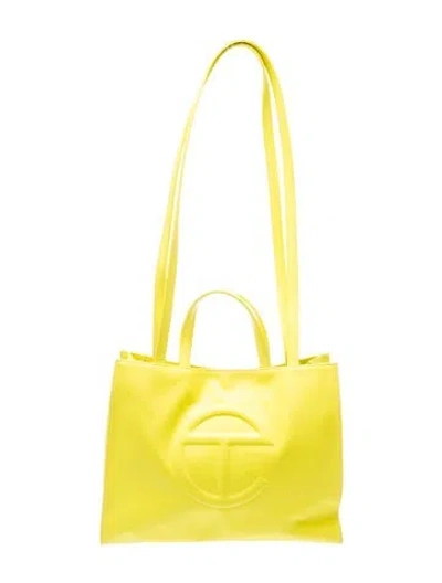 Pre-owned Telfar Vegan Leather Tote Medium In Yellow