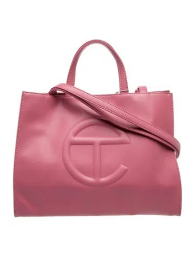 Pre-owned Telfar Vegan Leather Tote In Pink