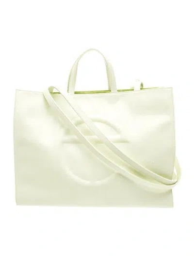 Pre-owned Telfar Vegan Leather Tote W/ Tags In Green