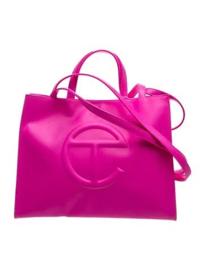 Pre-owned Telfar Vegan Leather Tote W/ Tags In Pink