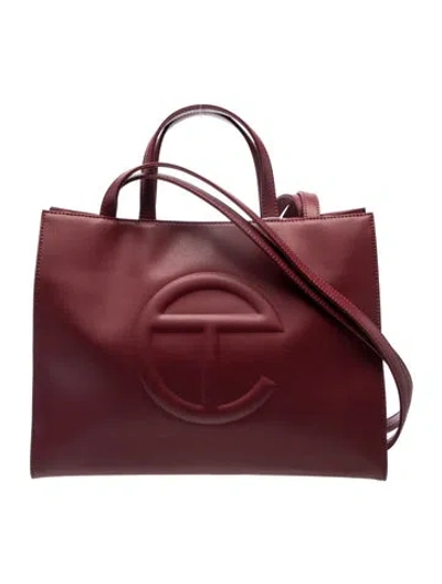 Pre-owned Telfar Vegan Leather Tote W/ Tags In Red