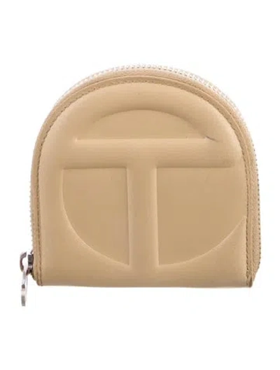 Pre-owned Telfar Vegan Leather Wallet In Neutral