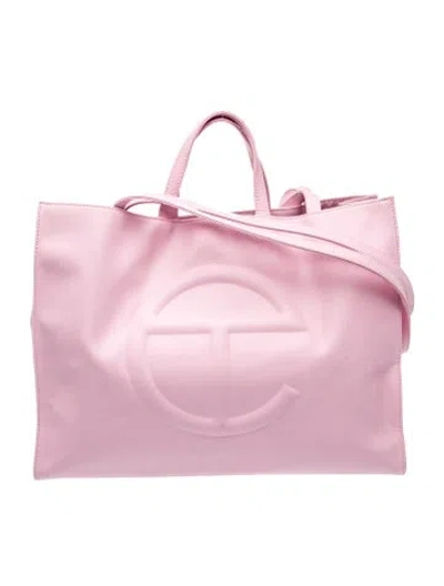 Pre-owned Telfar Vegan Leather Weekender Bag W/ Tags In Pink