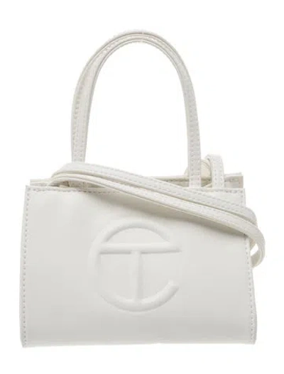 Pre-owned Telfar Vegan Leather White Shopping Bag Small