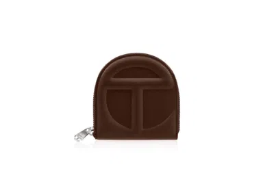 Pre-owned Telfar Wallet In Chocolate