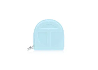 Pre-owned Telfar Wallet In Pool Blue