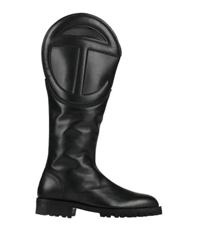 Telfar Woman Boot Black Size 8 Leather