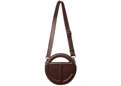 Pre-owned Telfar Women's  Round Circle Bag In Chocolate