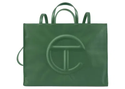 Pre-owned Telfar Women's  Shopping Bag Large In Leaf In Green