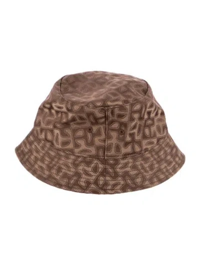 Pre-owned Telfar Womens Nylon Brown Telfer Bucket Hat