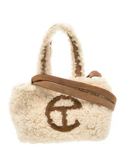 Pre-owned Telfar Wool Tote In Brown