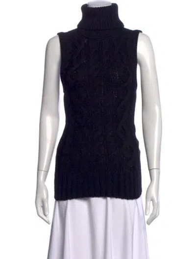 Pre-owned Telfar Wool Turtleneck Sweater In Black