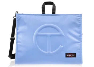 Pre-owned Telfar X Eastpak Large Shopper In Cerulean