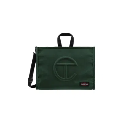 Pre-owned Telfar X Eastpak Medium Shopper 'dark Olive' In Green