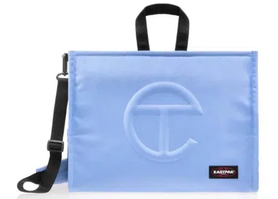 Pre-owned Telfar X Eastpak Medium Shopper In Cerulean In Blue
