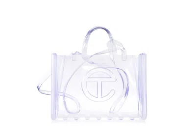 Pre-owned Telfar X Melissa Large Jelly Shopper In Clear