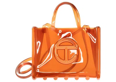 Pre-owned Telfar X Melissa Medium Jelly Shopper In Brown