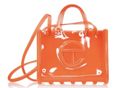 Pre-owned Telfar X Melissa Medium Jelly Shopper In Orange
