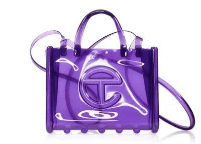 Pre-owned Telfar X Melissa Medium Jelly Shopper In Purple