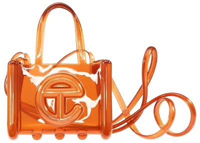 Pre-owned Telfar X Melissa Small Jelly Shopper In Brown