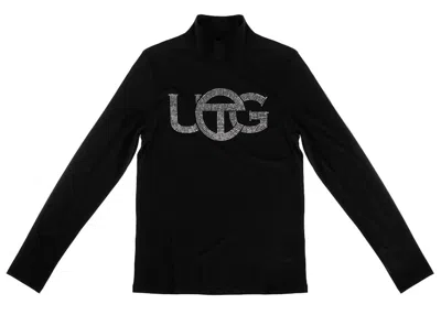 Pre-owned Telfar X Ugg Crystal Logo Mockneck In Black