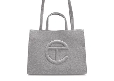 Pre-owned Telfar X Ugg Fleece Shopping Bag Medium In Heather Grey