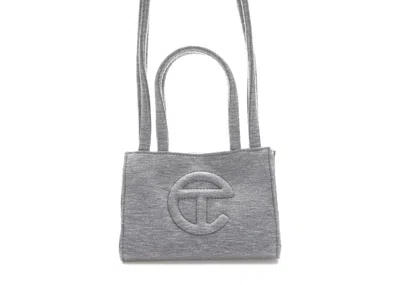 Pre-owned Telfar X Ugg Fleece Shopping Bag Small In Heather Grey
