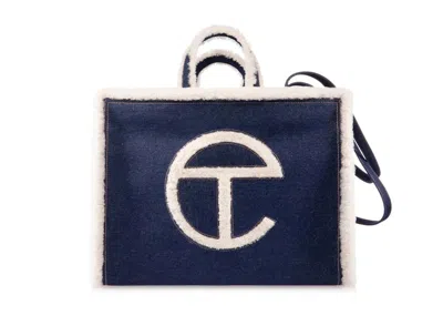 Pre-owned Telfar X Ugg Large Shopping Bag Large In Denim