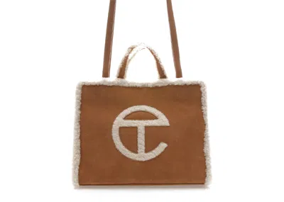 Pre-owned Telfar X Ugg Shopping Bag Medium In Chestnut