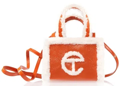 Pre-owned Telfar X Ugg Small Shopper Crinkle In Spicy Pumpkin