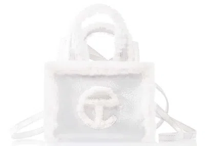 Pre-owned Telfar X Ugg Small Shopper Crinkle In White