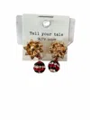 Tell Your Tale Women's Holiday Bow Earrings In Gold In Gold