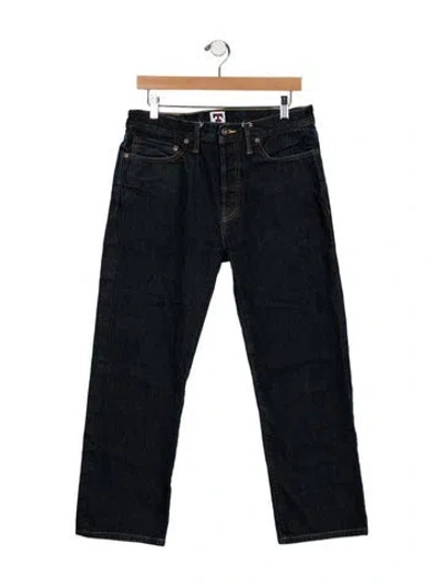 Pre-owned Tellason Straight-leg Jeans In Blue