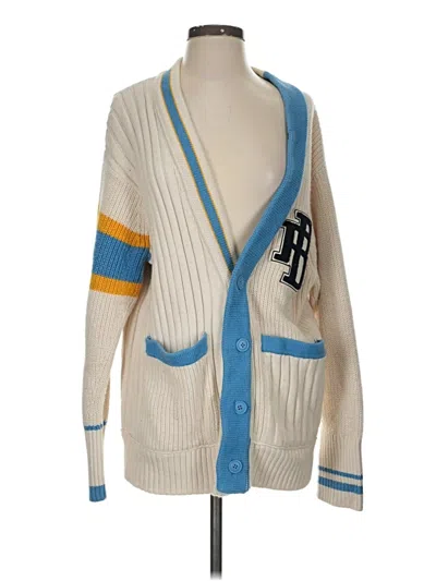 Pre-owned Tema Athletics Cardigan Sweater In White