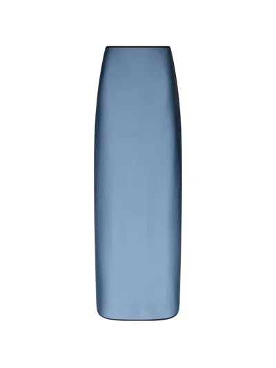 Temily Contrast-trim Side-slit Maxi Skirt In Blue