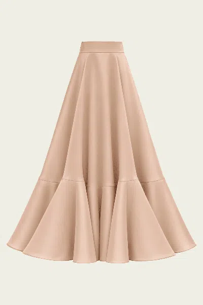 Temily Durga Skirt In Fawn In Brown