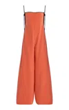 Temily Summer Bones Roller Silk-satin Jumpsuit
