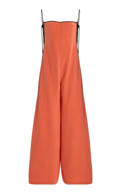 Temily Summer Bones Roller Silk-satin Jumpsuit