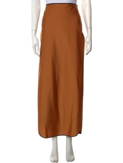 Pre-owned Temily Long Skirt In Brown