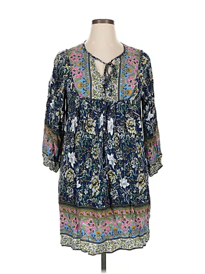 Pre-owned Temofon Casual Dress In Blue