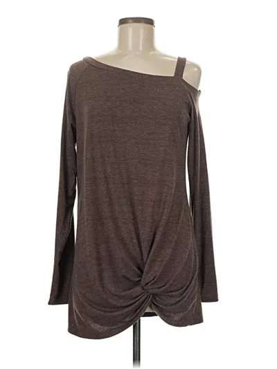 Pre-owned Temofon Long Sleeve T-shirt In Brown