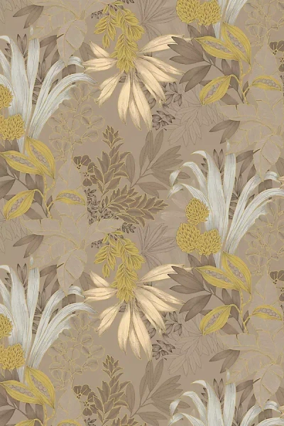 Tempaper & Co. Coniferous Floral Hazelwood Unpasted Wallpaper