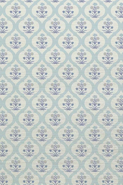 Tempaper & Co. Ogee Garden Printed Grasscloth Wallpaper