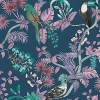 Tempaper Birds Of Paradise Peel And Stick Wallpaper In Blue